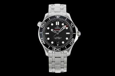 OMEGA Seamaster Bezel Insert Diver 300M  Black Dial Steel 316L Watch